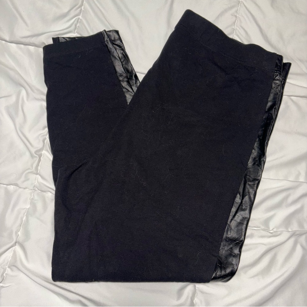 Black old navy faux leather front leggings xxl - Picture 6 of 6